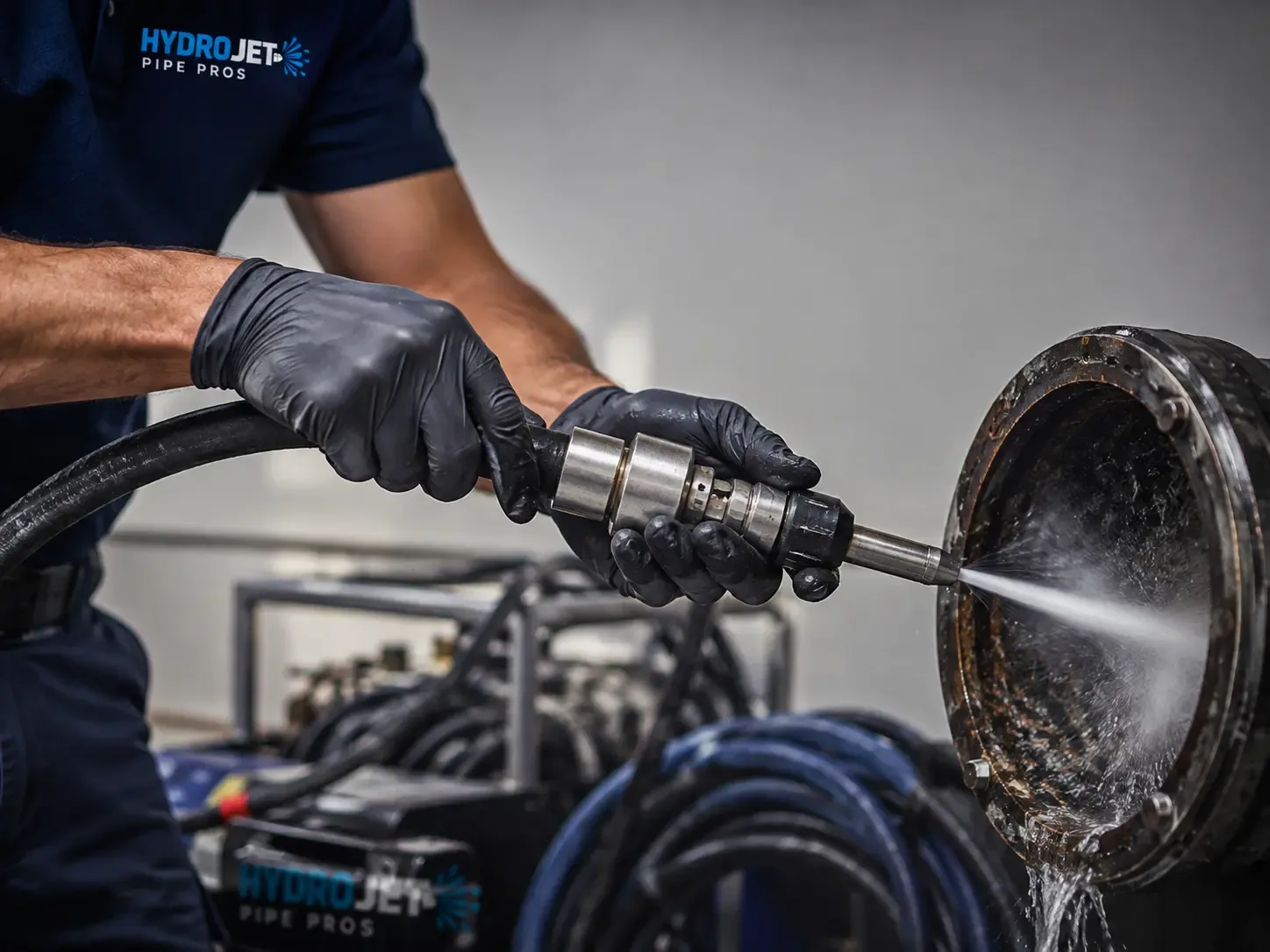 Hydro Jet Pipe Descaling in Concrete, WA